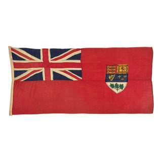 Vintage Sewn Wool Flag of Canada, Red Ensign For Sale