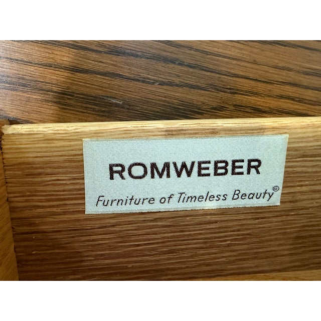 Vintage Romweber Master-Made Oak Dining Suite – Extension Table, 6 Chairs & Matching Sideboard, 1950s–60s For Sale - Image 12 of 12