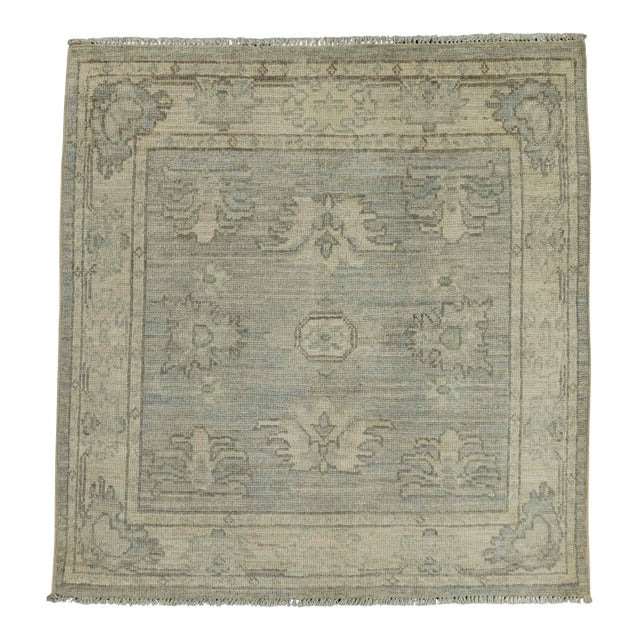 Oushak Square Rug 3' x 3'2" #21354 For Sale