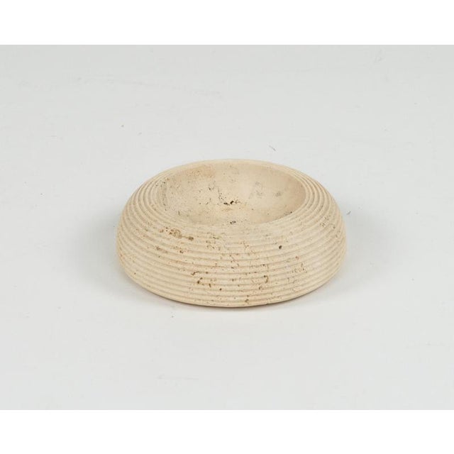 Mid-Century Round Ashtray or Vide-Poche in Travertine attributed to Up & Up, Italy, 1970s For Sale - Image 13 of 14