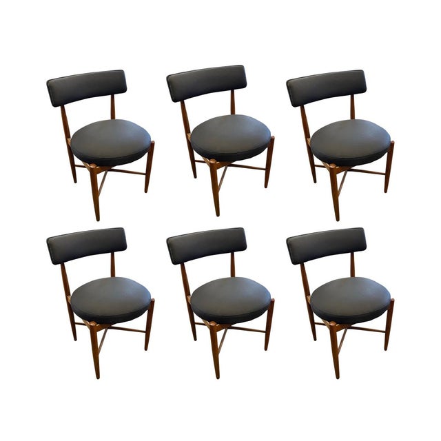 Vintage Chairs by Ib Kofod Larsen for G-Plan, 1960s, Set of 6 For Sale - Image 6 of 6