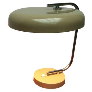 Mid-Century Space Age Minimalist German Table Lamp from Hustadt Leuchten, 1960s For Sale