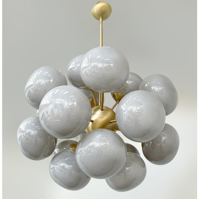 Not Yet Made - Made To Order 21st Century Ovale Pebble Sputnik Chandelier by Fabio LTD For Sale - Image 5 of 8