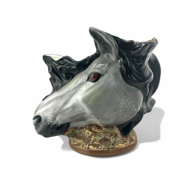 Rare piece from Royale Stratford featuring a double sided porcelain pitcher- one side a horses head, the other a fox’s.