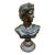 Vintage Neoclassical Apollo Belvedere Bust Sculpture on Pedestal For Sale