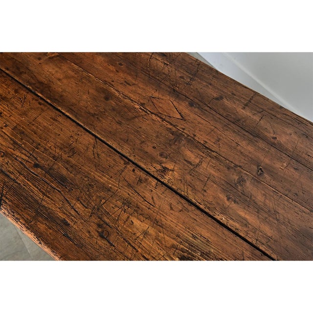 French 19th Century Pine Farm Table For Sale - Image 11 of 13