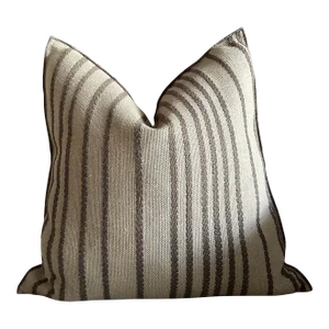 Custom French Linen Embroidered Double Sided Pillow Cover