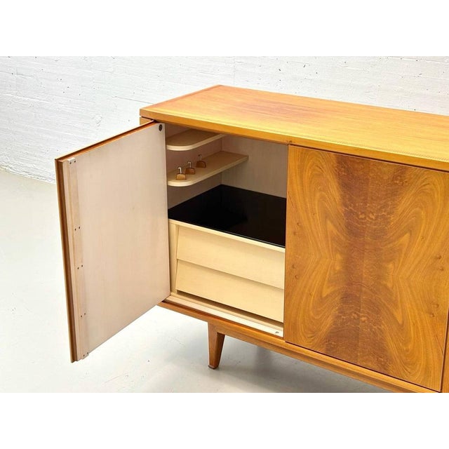 Brown Walnut Sideboard, 1950s For Sale - Image 4 of 18