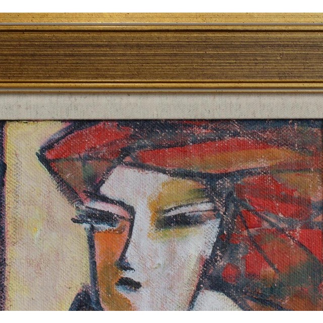 Hidden Portaits II, 1980s, Acrylic on Canvas, Framed For Sale - Image 10 of 12