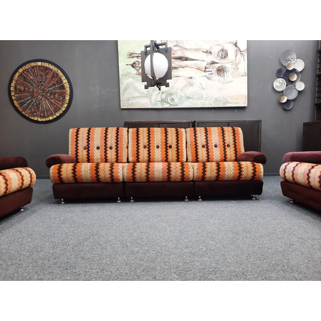 Wood Pop Art Modular Seating Set, 1970s, Set of 6 For Sale - Image 7 of 18
