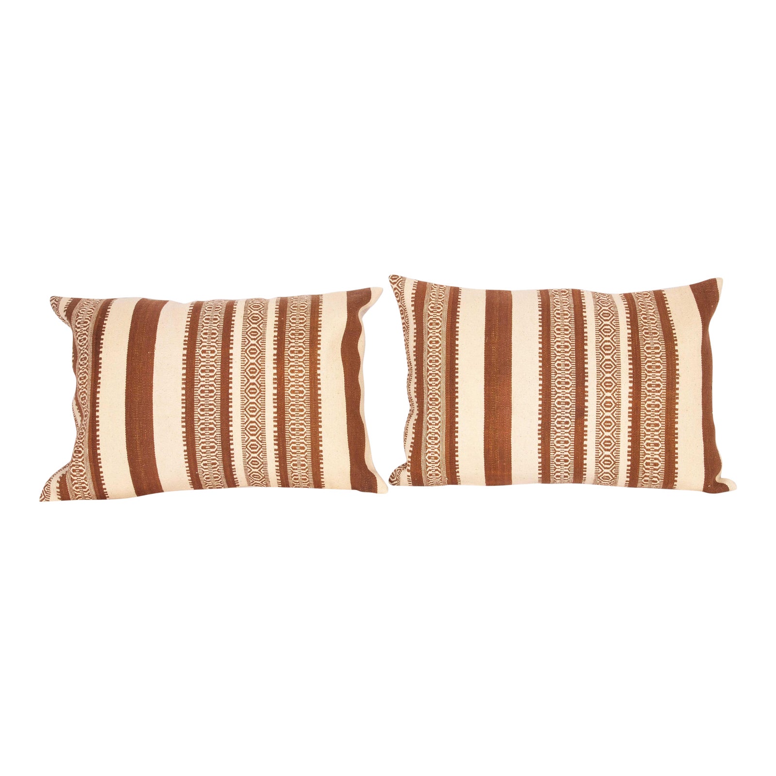 Anatolian Wool Kilim Pillow Covers a Pair Chairish