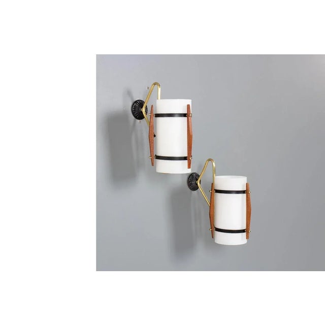 Mid-Century Modern Vintage Wall Lights, 1950, Set of 2 For Sale - Image 3 of 9