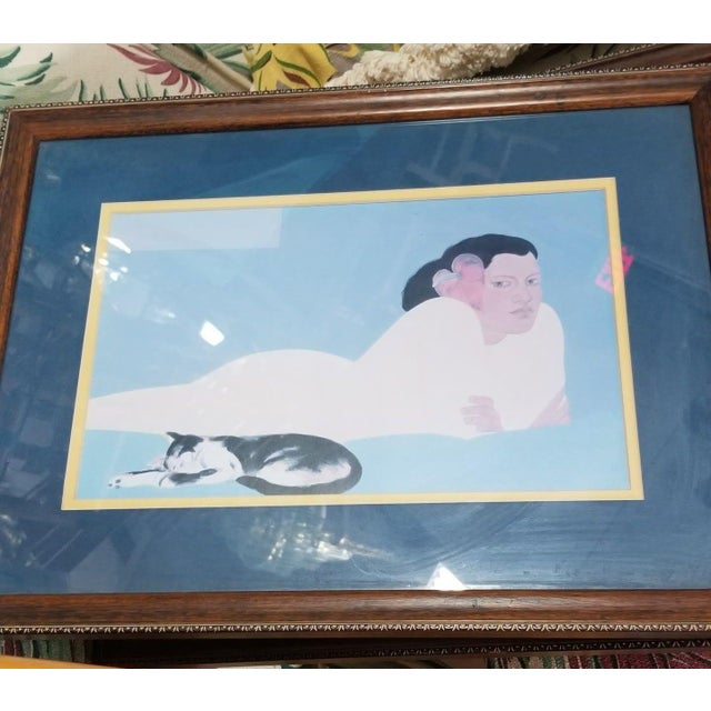Postmodern 1980s "Women of Hawaii" Serigraph Art Prints by Pegge Hopper - Set of 4 For Sale - Image 3 of 11