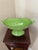 Late 20th Century Vintage Footed Oval Ceramic Compote With Handles in Leaf Design For Sale - Image 5 of 7