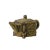 This is a handmade quality piece of metal teapot in bronze color finish with a round shape with dragon motif accents. It...