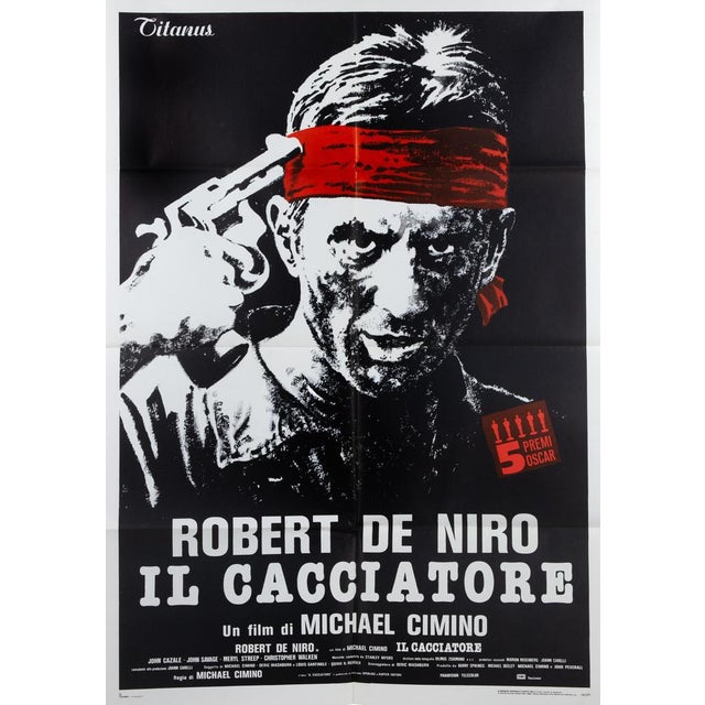 1970s Vintage 2 Sheet Il Cacciatore Poster, Italy, 1970s For Sale - Image 5 of 7