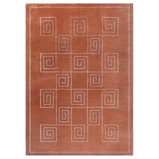 Modern Deco-Inspired Tibetan Rug with Greek Key Motif by Doris Leslie Blau For Sale