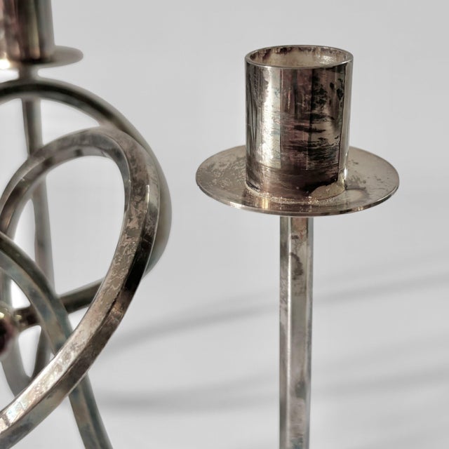 Candlestick in Silver-Plated Brass by Josef Frank for Svenskt Tenn For Sale - Image 5 of 8