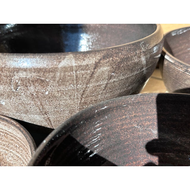 Ceramic Handmade Studio Ceramic Bowls from Serocka, Germany, 1970s, Set of 4 For Sale - Image 7 of 11