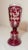 1920s High Quality Handmade Moser Cut to Clear Ruby Red Crystal Glass Etched Vase For Sale In New York - Image 6 of 14