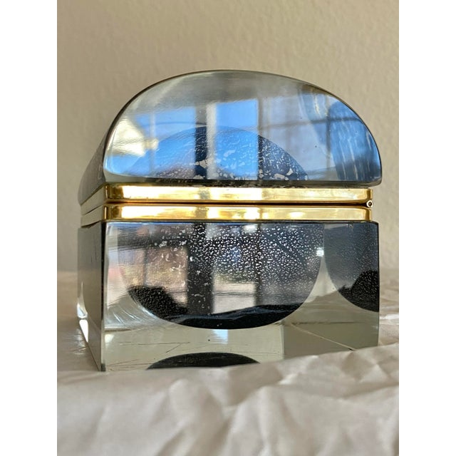 Mandruzzato Sommerso Murano Box For Sale - Image 10 of 12