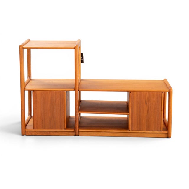 1970s Hi-Fi Record Shelf in Solid Teak For Sale - Image 4 of 4