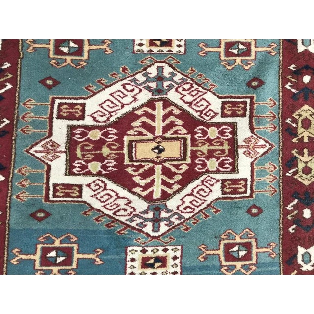 Vintage Turkish Konya Kazakh Rug, 1980s For Sale - Image 4 of 13
