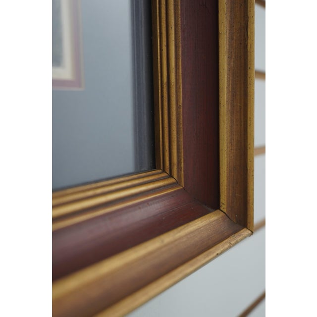 Printmaking Materials Vintage Ship Boat Dock Black & White Pencil Etching (Signed) For Sale - Image 7 of 8