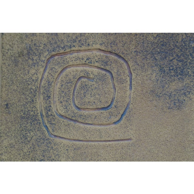 Ceramic Yelyn Vivoni Modern Ceramic Square Tray Centerpiece Dish Tile 10" For Sale - Image 7 of 9