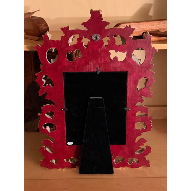Gold Antique Victorian Rococo Revival Gilt Wood Mirror - Genuine Gold Leaf Over Red Bole, C. 1890 For Sale - Image 8 of 10