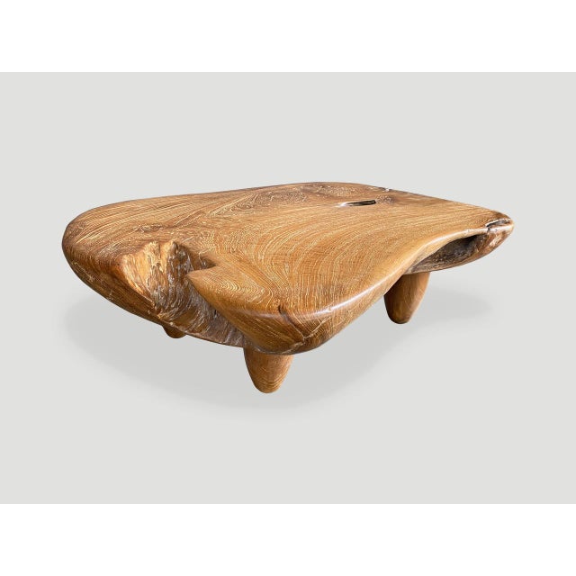Brown Andrianna Shamaris Mid Century Couture Teak Wood Coffee Table For Sale - Image 8 of 18