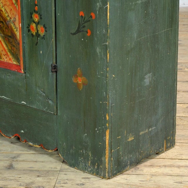 Wood Antique German Pine Bridal Cabinet, 1815 For Sale - Image 7 of 15