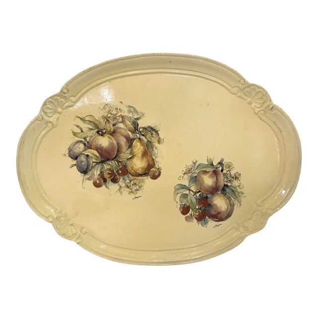 Vintage Italian Wooden Tray Chairish