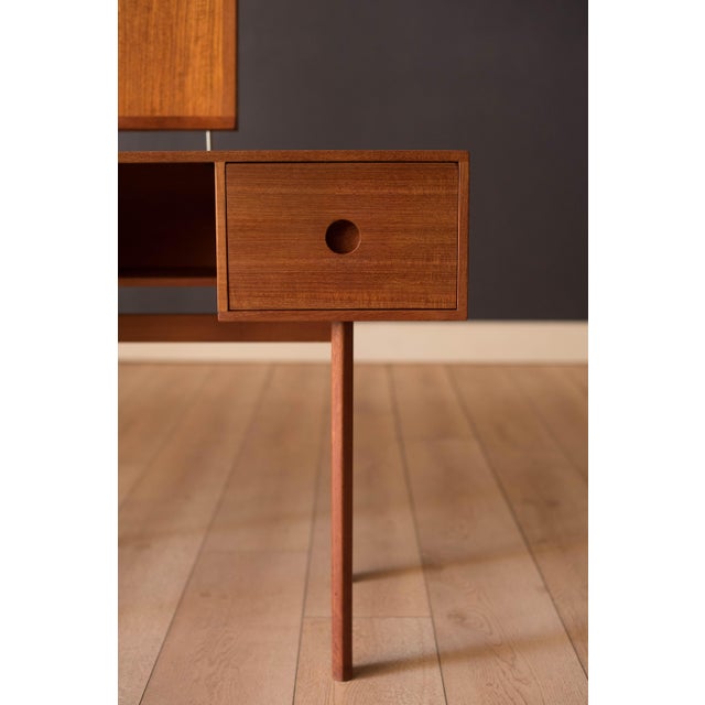 1960s Vintage Kai Kristiansen Danish Modern Teak Vanity for Aksel Kjersgaard For Sale - Image 5 of 18