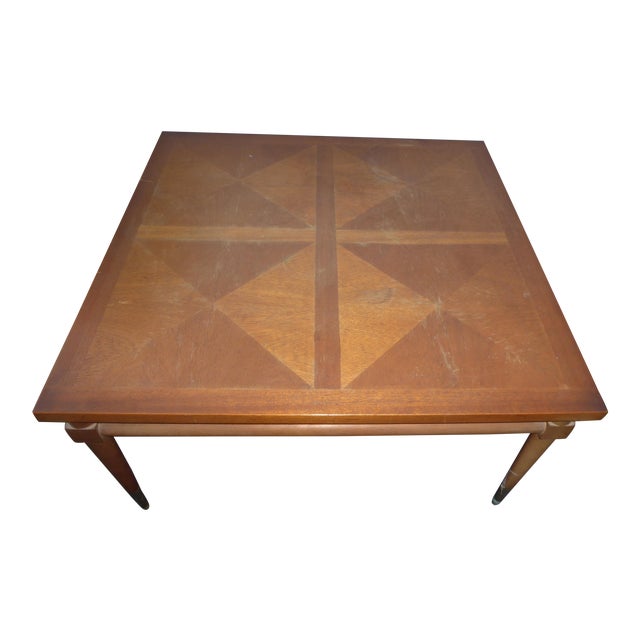 Vintage Mid Century Modern Solid Wood Peg Leg Coffee Table Chairish