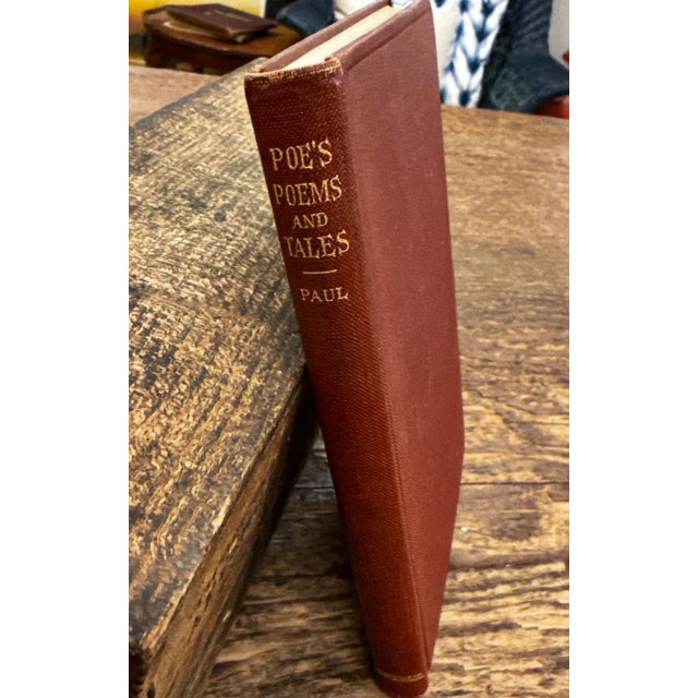 This antique, 1st edition book titled "Poems and Tales" by Edgar Allan Poe, published in 1918 by D.C. Heath, is a classic...