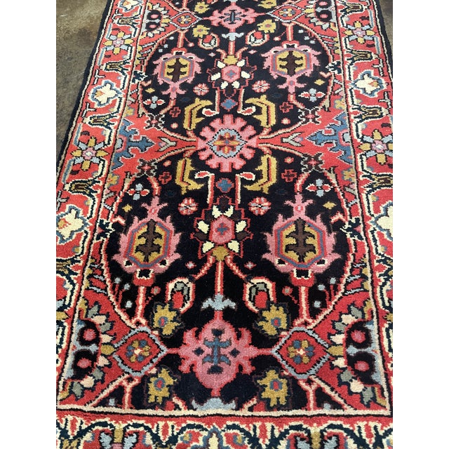 1990s Handwoven Persian Design Indian Rug 2'8" X 9'9" For Sale - Image 4 of 7