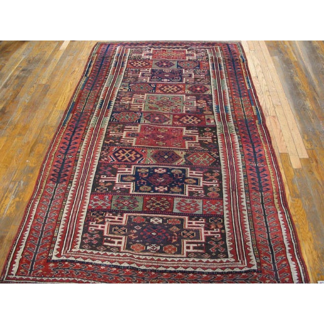 Antique Persian Kurdish rug, size: 4'6" x 7'8".