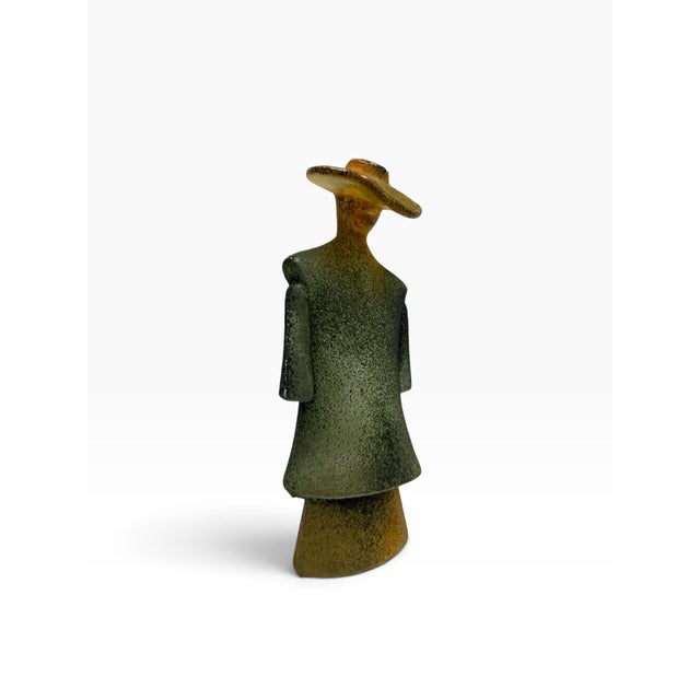Early 21st Century Kosta Boda "Catwalk" Series "Poncho" Green Art Glass Sculpture by Kjell Engman For Sale - Image 5 of 6