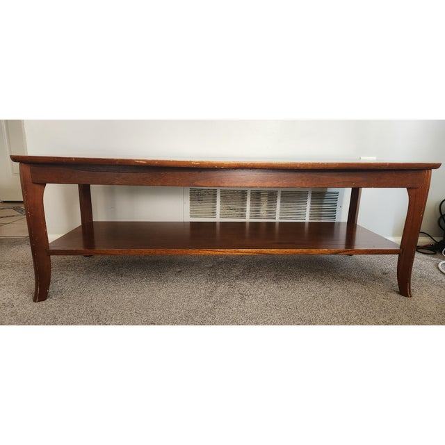 Pottery Barn Chloe Coffee Table With Shelf Chairish