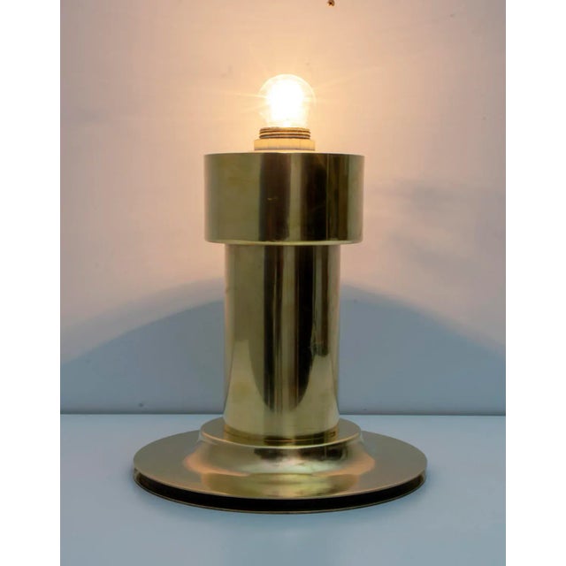 Mid-Century Modern Italian Brass Table Lamp, 1960s For Sale - Image 4 of 8
