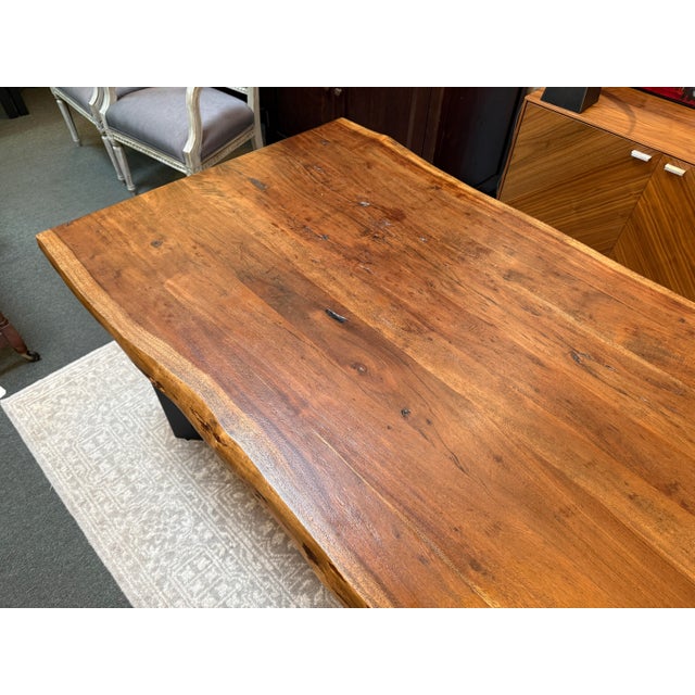Brown Sobu Designs Leviathan Smoked Acacia Live Edge Dining Table For Sale - Image 8 of 12
