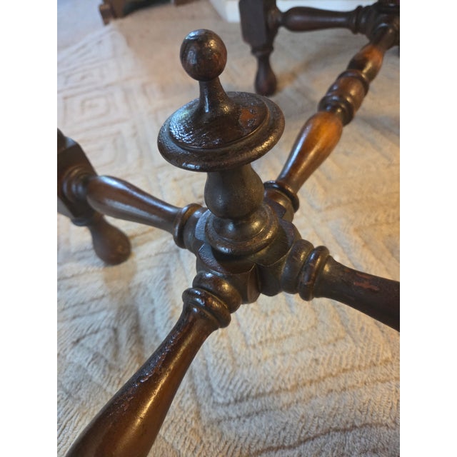 Antique Edwardian Style Console Parlor Library Table For Sale In Indianapolis - Image 6 of 14