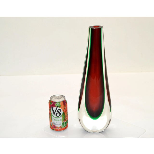 1960s Flavio Poli Sommerso Seguso Murano Glass Vase Italy For Sale In Miami - Image 6 of 13