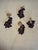 Four Antique Purple Glass Grape Clusters For Sale - Image 10 of 12
