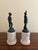 Grand Tour Classical Figures in Brass on Marble Bases, Neoclassical Sculptures, Pair For Sale In South Bend - Image 6 of 8