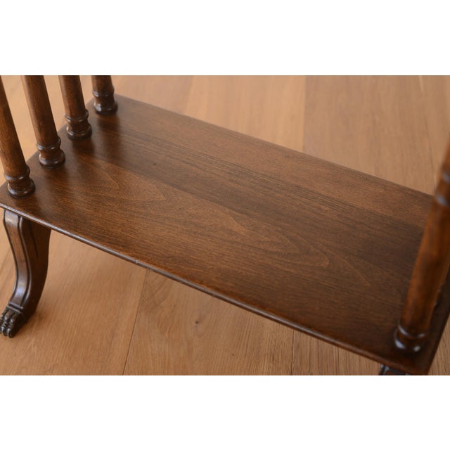 Antique Victorian Mahogany Side Table With Lion Feet For Sale - Image 10 of 15