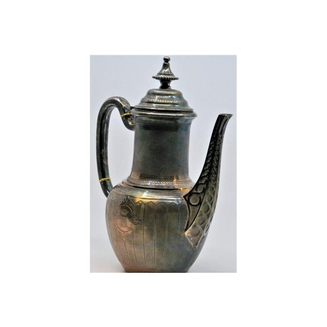 Fluted Silver Teapot with Royal Insignia For Sale - Image 3 of 10