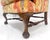 Mid 20th Century Large Fancy Floral Pattern Uphlstry Fine Carved Ball & Claw Feet Wing Chair MINT For Sale - Image 5 of 13