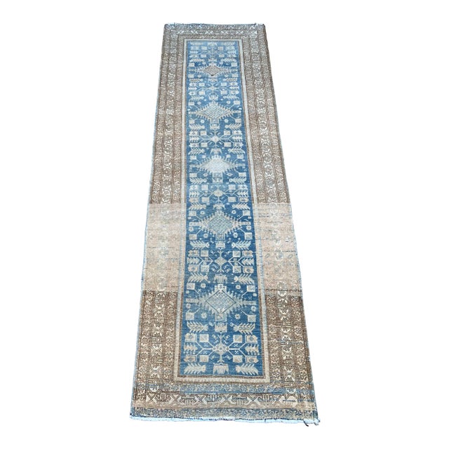 1920s Bellwether Rugs Serab Runner - 3'2" X 10'5" For Sale